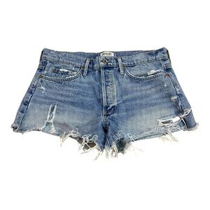 AGOLDE Parker Denim Jean Shorts 100% Cotton Sz 30 Medium Rinse